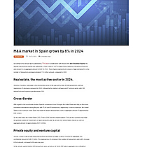 M&A market in Spain grows by 8% in 2024